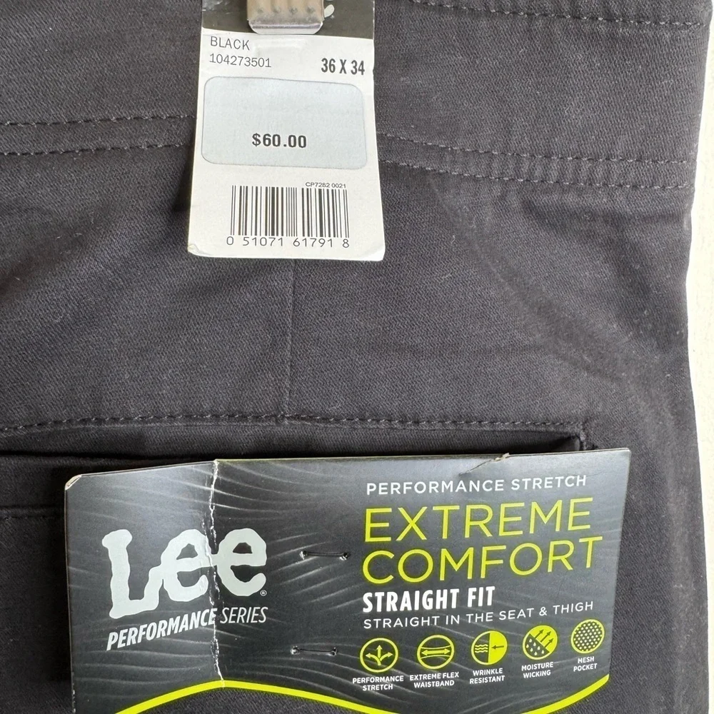 Lee Men’s Performance Series Straight Fit Pants 36x34